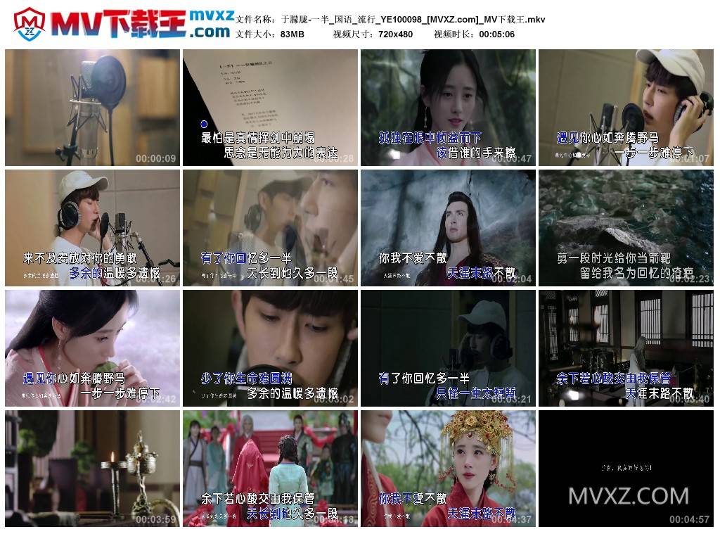 于朦胧-一半_国语_流行_YE100098